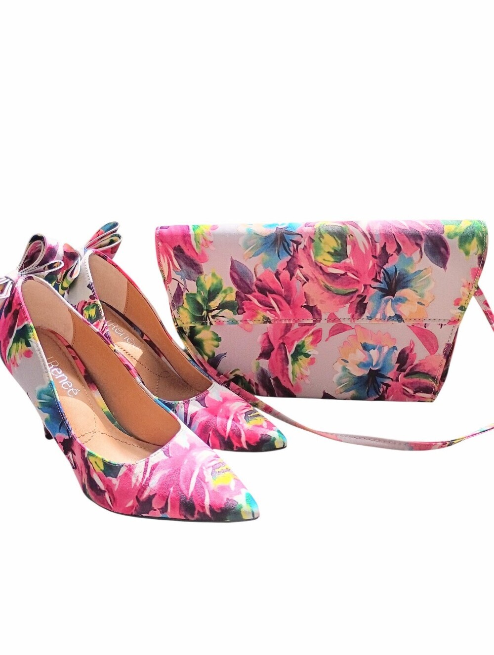 Vintage J.Renee Shoes Size 6.5 And Matching Purse Bundle